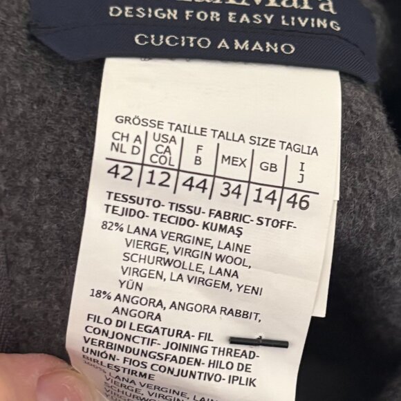 'S Max Mara Wool Sleeveless Top Gray (size 12) - Picture 3 of 4